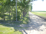 Walking path to golf course